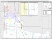 McClain County, OK <br /> Wall Map <br /> Premium Style 2025 Map