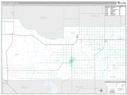 Major County, OK <br /> Wall Map <br /> Premium Style 2025 Map