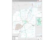 Pittsburg County, OK <br /> Wall Map <br /> Premium Style 2025 Map