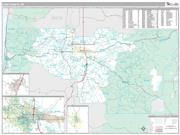 Lane County, OR <br /> Wall Map <br /> Premium Style 2025 Map