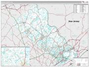 Bucks County, PA <br /> Wall Map <br /> Premium Style 2025 Map