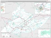 Centre County, PA <br /> Wall Map <br /> Premium Style 2025 Map