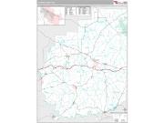 Clarion County, PA <br /> Wall Map <br /> Premium Style 2025 Map