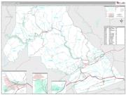 Clinton County, PA <br /> Wall Map <br /> Premium Style 2025 Map