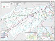 Cumberland County, PA <br /> Wall Map <br /> Premium Style 2025 Map