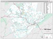 Monroe County, PA <br /> Wall Map <br /> Premium Style 2025 Map