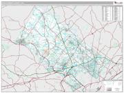 Montgomery County, PA <br /> Wall Map <br /> Premium Style 2025 Map
