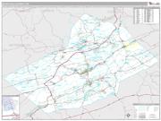 Schuylkill County, PA <br /> Wall Map <br /> Premium Style 2025 Map