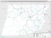 Wyoming County, PA <br /> Wall Map <br /> Premium Style 2025 Map