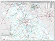 York County, PA <br /> Wall Map <br /> Premium Style 2025 Map