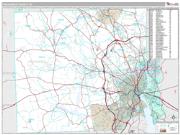 Providence County, RI <br /> Wall Map <br /> Premium Style 2025 Map