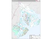 Beaufort County, SC <br /> Wall Map <br /> Premium Style 2025 Map