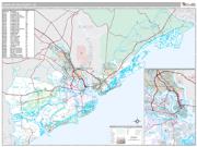 Charleston County, SC <br /> Wall Map <br /> Premium Style 2025 Map