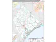 Horry County, SC <br /> Wall Map <br /> Premium Style 2025 Map