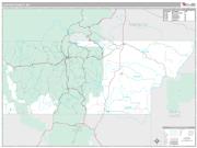 Custer County, SD <br /> Wall Map <br /> Premium Style 2025 Map