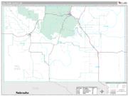 Fall River County, SD <br /> Wall Map <br /> Premium Style 2025 Map