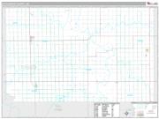 Hutchinson County, SD <br /> Wall Map <br /> Premium Style 2025 Map