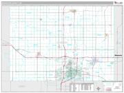 Minnehaha County, SD <br /> Wall Map <br /> Premium Style 2025 Map