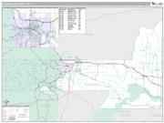 Pennington County, SD <br /> Wall Map <br /> Premium Style 2025 Map