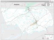 Claiborne County, TN <br /> Wall Map <br /> Premium Style 2025 Map