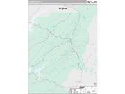 Johnson County, TN <br /> Wall Map <br /> Premium Style 2025 Map