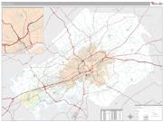 Knox County, TN <br /> Wall Map <br /> Premium Style 2025 Map