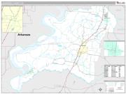 Lauderdale County, TN <br /> Wall Map <br /> Premium Style 2025 Map