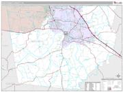 Montgomery County, TN <br /> Wall Map <br /> Premium Style 2025 Map