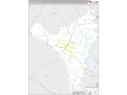 Moore County, TN <br /> Wall Map <br /> Premium Style 2025 Map