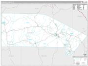 Bandera County, TX <br /> Wall Map <br /> Premium Style 2025 Map