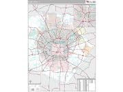 Bexar County, TX <br /> Wall Map <br /> Premium Style 2025 Map