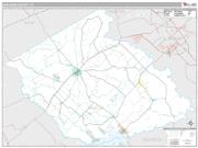 Burleson County, TX <br /> Wall Map <br /> Premium Style 2025 Map
