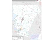 Burnet County, TX <br /> Wall Map <br /> Premium Style 2025 Map