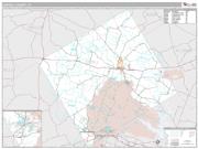 Coryell County, TX <br /> Wall Map <br /> Premium Style 2025 Map