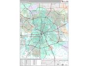 Dallas County, TX <br /> Wall Map <br /> Premium Style 2025 Map