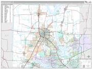 Denton County, TX <br /> Wall Map <br /> Premium Style 2025 Map