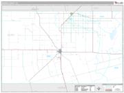 Gaines County, TX <br /> Wall Map <br /> Premium Style 2025 Map