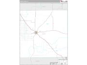 Garza County, TX <br /> Wall Map <br /> Premium Style 2025 Map
