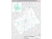 Hamilton County, TX <br /> Wall Map <br /> Premium Style 2025 Map