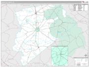 Houston County, TX <br /> Wall Map <br /> Premium Style 2025 Map