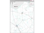 Montague County, TX <br /> Wall Map <br /> Premium Style 2025 Map