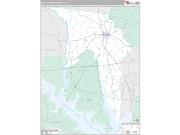 San Augustine County, TX <br /> Wall Map <br /> Premium Style 2025 Map