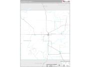 Throckmorton County, TX <br /> Wall Map <br /> Premium Style 2025 Map