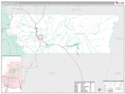 Carbon County, UT <br /> Wall Map <br /> Premium Style 2025 Map