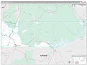 Kane County, UT <br /> Wall Map <br /> Premium Style 2025 Map
