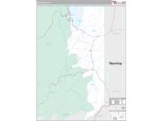 Rich County, UT <br /> Wall Map <br /> Premium Style 2025 Map