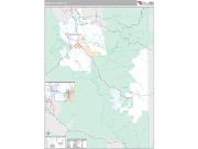 Wasatch County, UT <br /> Wall Map <br /> Premium Style 2025 Map