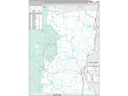 Windham County, VT <br /> Wall Map <br /> Premium Style 2025 Map