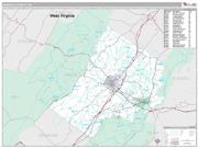 Augusta County, VA <br /> Wall Map <br /> Premium Style 2025 Map