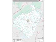 Bedford County, VA <br /> Wall Map <br /> Premium Style 2025 Map